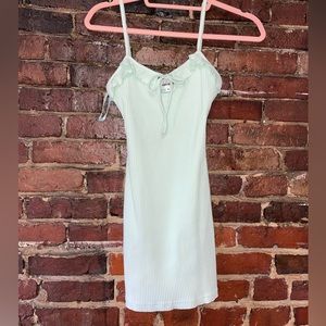 superdown mint green mini dress size xs